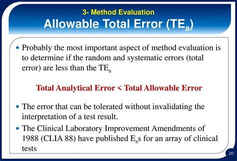 Total Allowable Error (TEa): How Much Error Can Your .